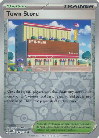 Town Store : OBSIDIAN FLAMES (Reverse holo) - 196/197 - Lockett Labs UK