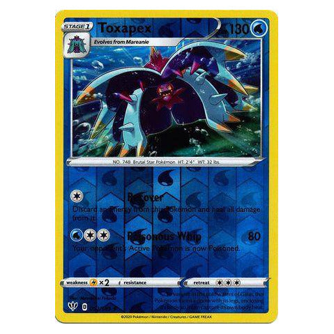 Toxapex : DARKNESS ABLAZE (Reverse holo) - 052/189