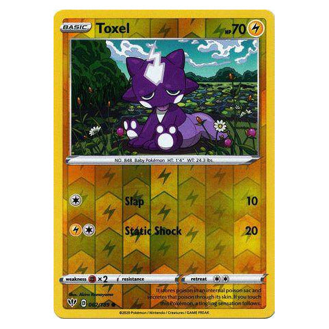 Toxel : DARKNESS ABLAZE (Reverse holo) - 062/189