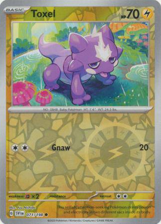 Toxel : SCARLET & VIOLET BASE (Reverse holo) - 071/198