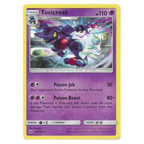 Toxicroak : BURNING SHADOWS - 55/147