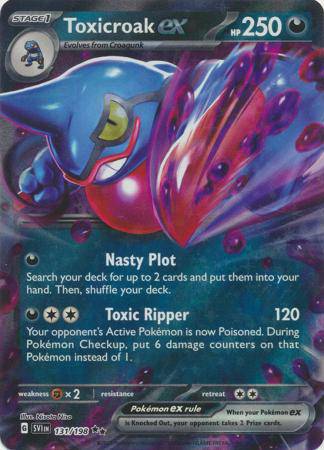 Toxicroak ex : SCARLET & VIOLET BASE - 131/198 - Lockett Labs UK