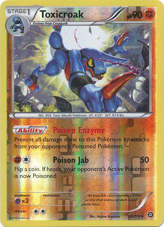 Toxicroak : STEAM SIEGE (Reverse holo) - 59/114 - Lockett Labs UK