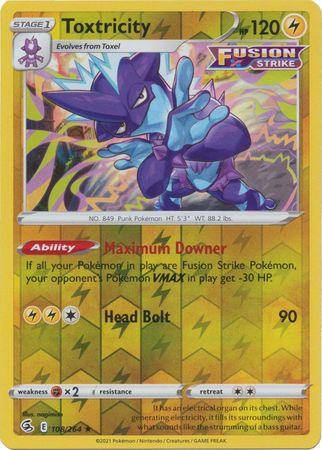 Toxtricity : FUSION STRIKE (Reverse holo) - 108/264 - Lockett Labs UK