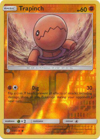 Trapinch : COSMIC ECLIPSE (Reverse holo) - 108/236 - Lockett Labs UK