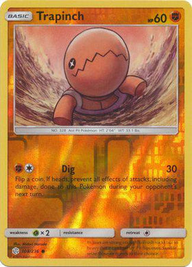 Trapinch : COSMIC ECLIPSE (Reverse holo) - 108/236 - Lockett Labs UK