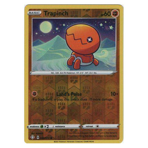 Trapinch : SHINING FATES (Reverse holo) - 040/072