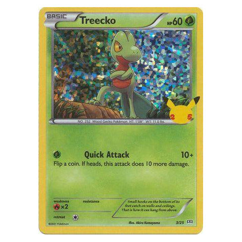 Treecko : 25TH ANNIVERSARY PROMO (Holo) - 3/25