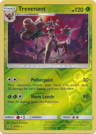 Trevenant : GUARDIANS RISING (Reverse holo) - 7/145 - Lockett Labs UK