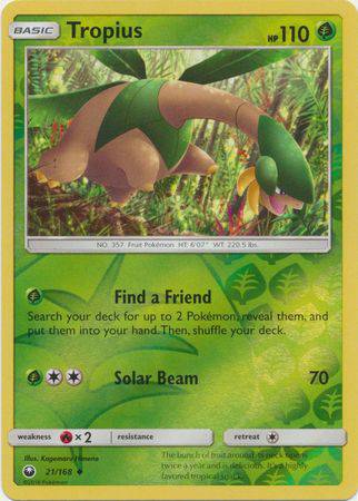 Tropius : CELESTIAL STORM (Reverse holo) - 21/168 - Lockett Labs UK