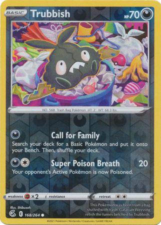 Trubbish : FUSION STRIKE (Reverse holo) - 168/264 - Lockett Labs UK