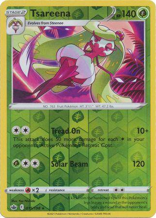 Tsareena : CHILLING REIGN (Reverse holo) - 15/198 - Lockett Labs UK