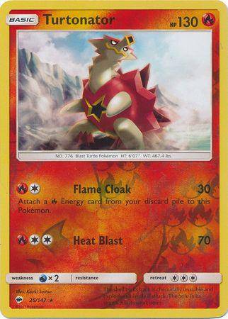 Turtonator : BURNING SHADOWS (Reverse holo) - 26/147 - Lockett Labs UK