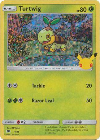 Turtwig : 25TH ANNIVERSARY PROMO (Holo) - 4/25