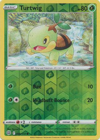Turtwig : BRILLIANT STARS (Reverse holo) - 006/172 - Lockett Labs UK