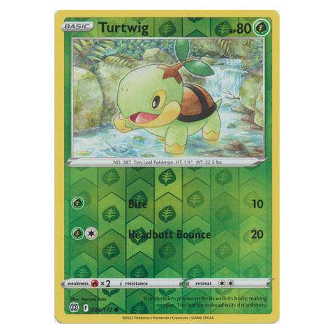 Turtwig : BRILLIANT STARS (Reverse holo) - 006/172