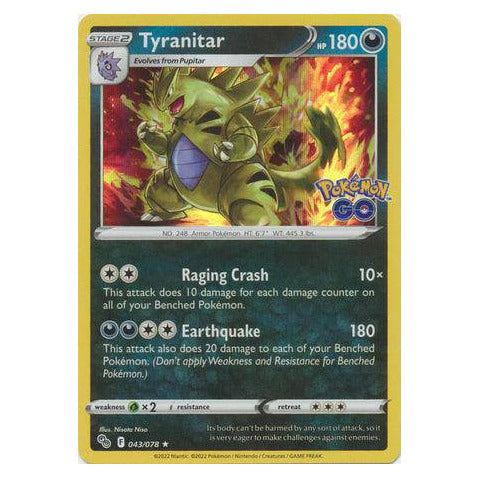 Tyranitar : POKEMON GO! (Holo) - 043/078