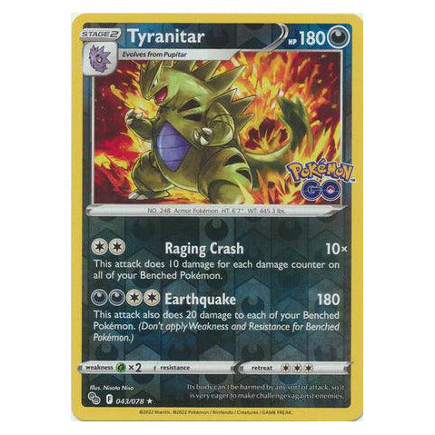 Tyranitar : POKEMON GO! (Reverse holo) - 043/078