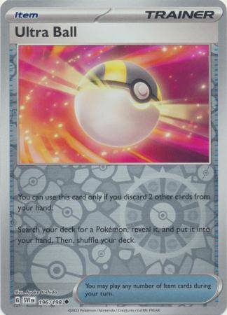 Ultra Ball : SCARLET & VIOLET BASE (Reverse holo) - 196/198 - Lockett Labs UK