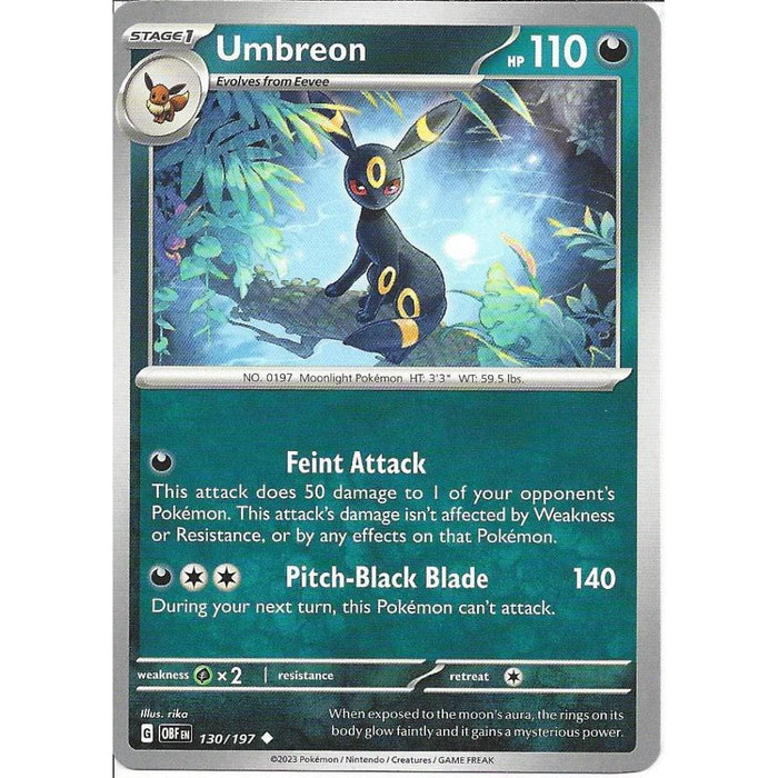 Umbreon : OBSIDIAN FLAMES - 130/197