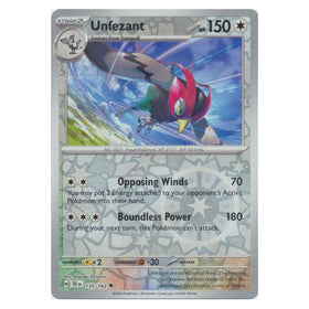Unfezant : TEMPORAL FORCES (Reverse holo) - 135/162