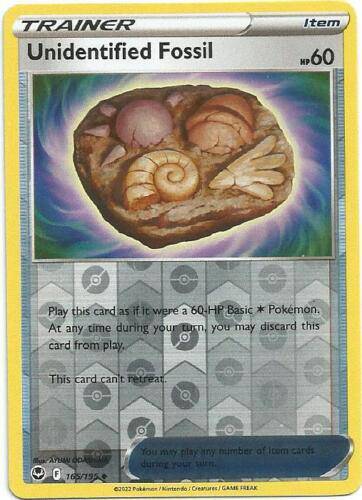 Unidentified Fossil : SILVER TEMPEST (Reverse holo) - 165/195 - Lockett Labs UK
