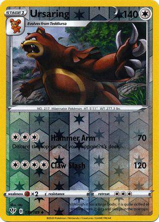 Ursaring : DARKNESS ABLAZE (Reverse holo) - 139/189 - Lockett Labs UK