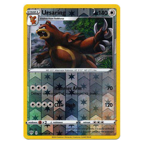 Ursaring : DARKNESS ABLAZE (Reverse holo) - 139/189