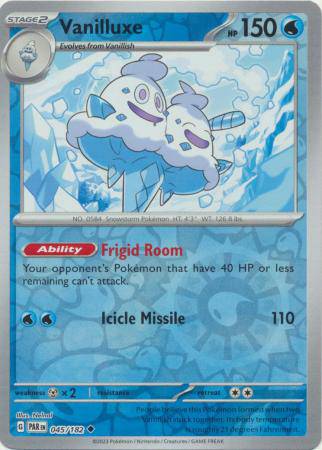 Vanilluxe : PARADOX RIFT (Reverse holo) - 045/182 - Lockett Labs UK