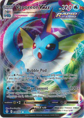 Vaporeon VMAX : EVOLVING SKIES - 030/203 - Lockett Labs UK