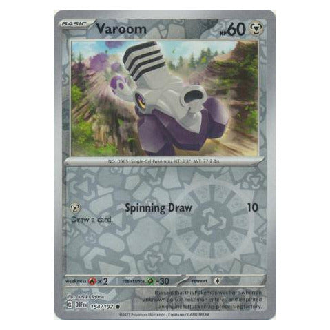 Varoom : OBSIDIAN FLAMES (Reverse holo) - 154/197