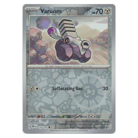 Varoom : OBSIDIAN FLAMES (Reverse holo) - 155/197