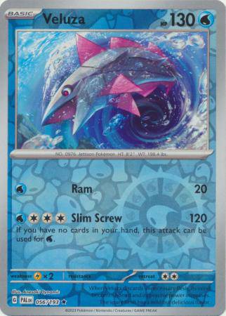 Veluza : PALDEA EVOLVED (Reverse holo) - 056/193 - Lockett Labs UK