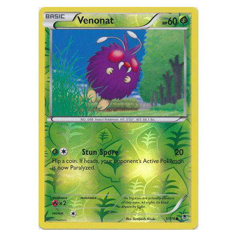 Venonat : PHANTOM FORCES (Reverse holo) - 1/119