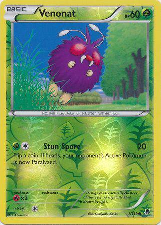 Venonat : PHANTOM FORCES (Reverse holo) - 1/119