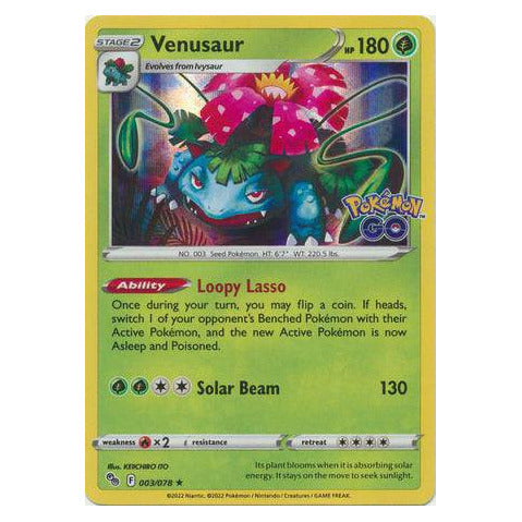 Venusaur : POKEMON GO! (Holo) - 003/078