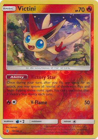 Victini : GUARDIANS RISING (Reverse holo) - 10/145 - Lockett Labs UK