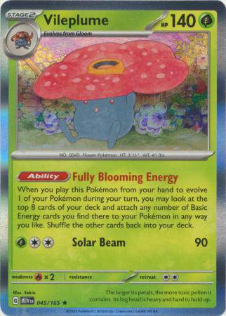 Vileplume : 151 (Holo) - 045/165