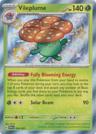 Vileplume : PALDEAN FATES - 094/091 - Lockett Labs UK