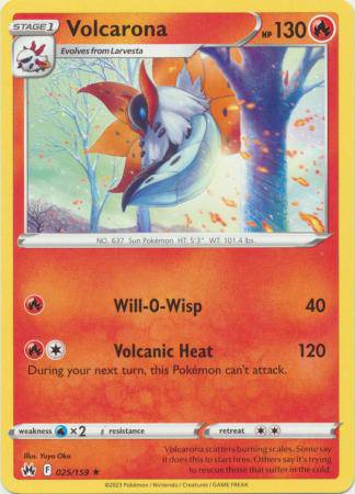 Volcarona : CROWN ZENITH - 025/159 - Lockett Labs UK