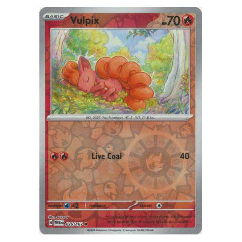 Vulpix : TWILIGHT MASQUERADE (Reverse holo) - 026/167