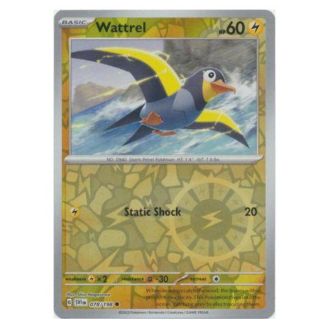 Wattrel : SCARLET & VIOLET BASE (Reverse holo) - 078/198