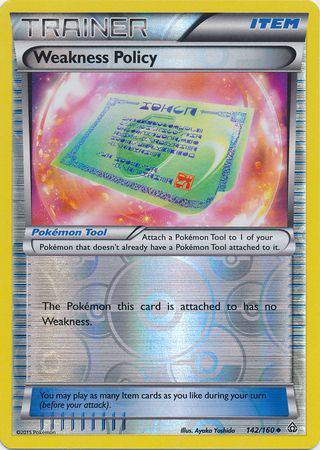 Weakness Policy : PRIMAL CLASH (Reverse holo) - 142/160 - Lockett Labs UK