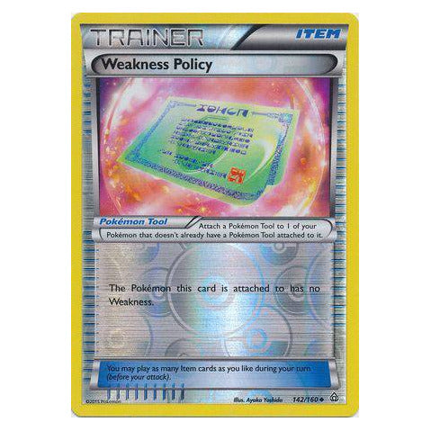 Weakness Policy : PRIMAL CLASH (Reverse holo) - 142/160