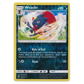 Weavile : BURNING SHADOWS (Reverse holo) - 86/147