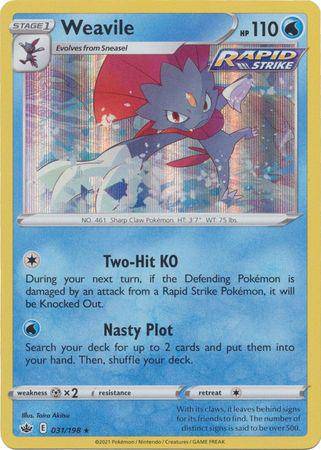 Weavile : CHILLING REIGN (Holo) - 031/198