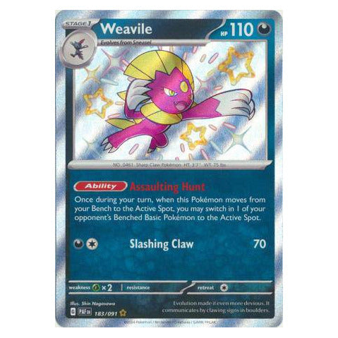 Weavile : PALDEAN FATES - 183/091