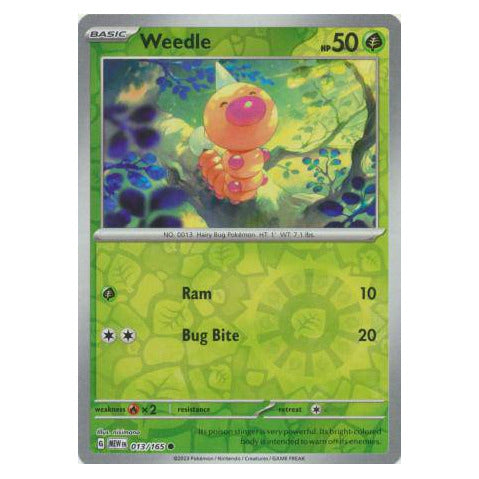 Weedle : 151 (Reverse holo) - 013/165