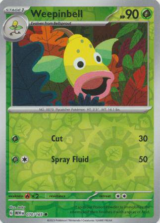 Weepinbell : 151 (Reverse holo) - 070/165