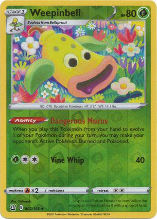 Weepinbell : BATTLE STYLES (Reverse holo) - 002/163 - Lockett Labs UK